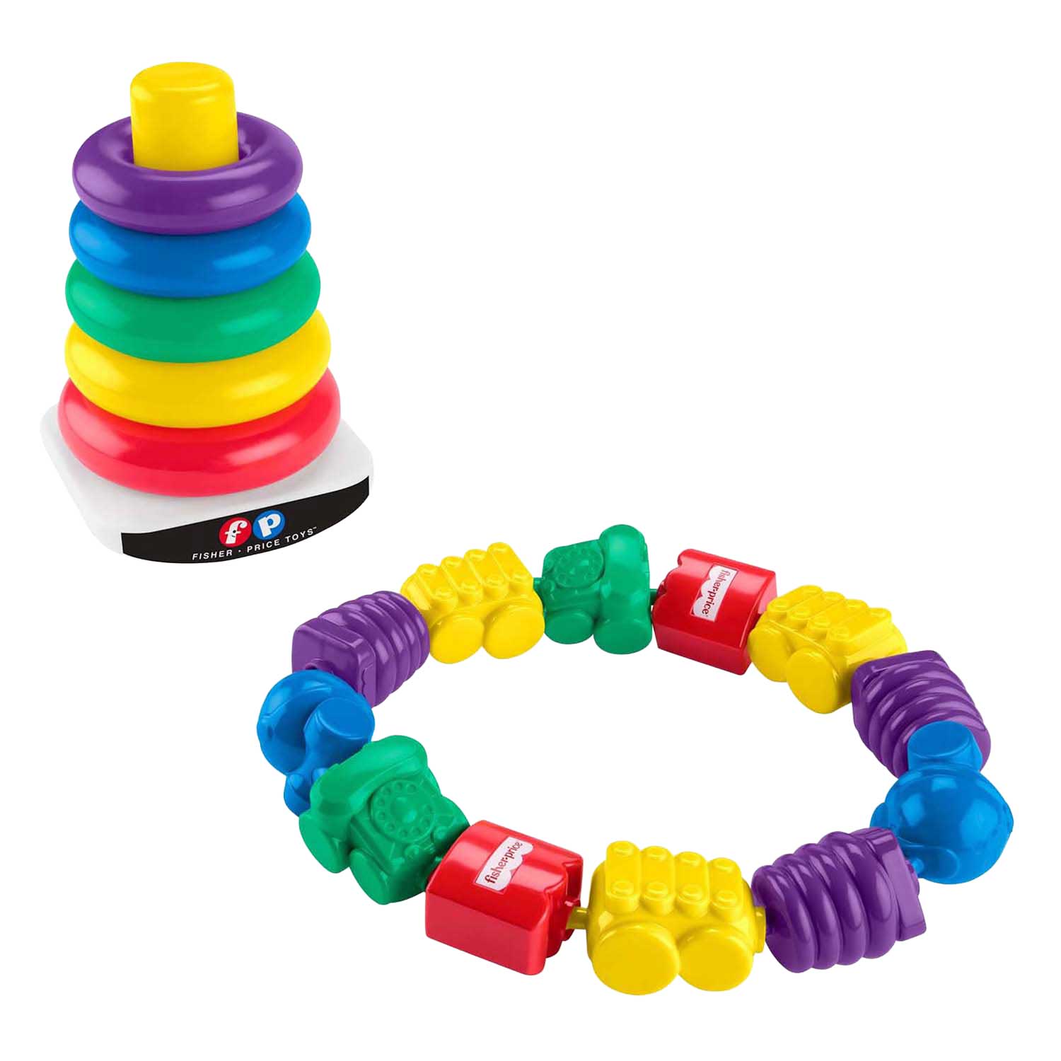 Stapelturm und Klickperlen von Fisher Price