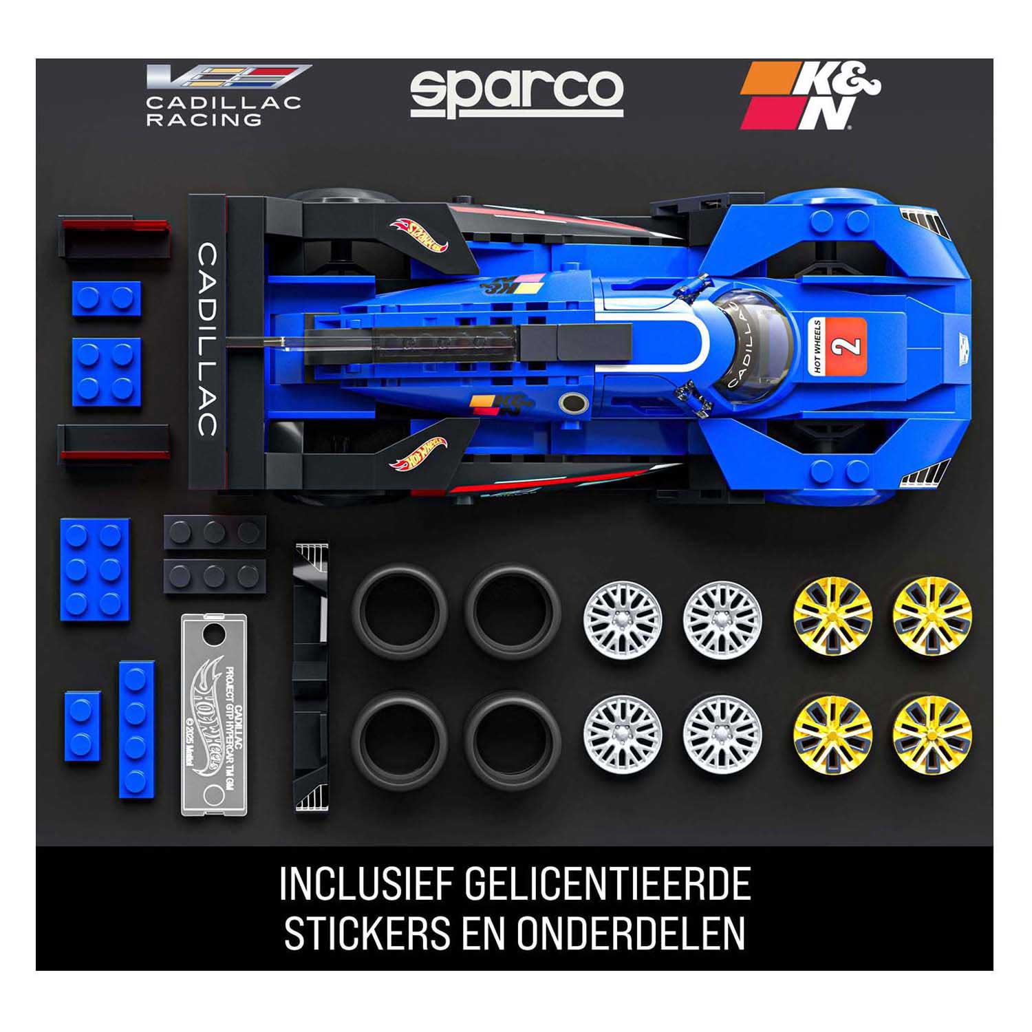 Hot wheels brick shop speed series cadillac 1:32 bouwset - 236dlg.