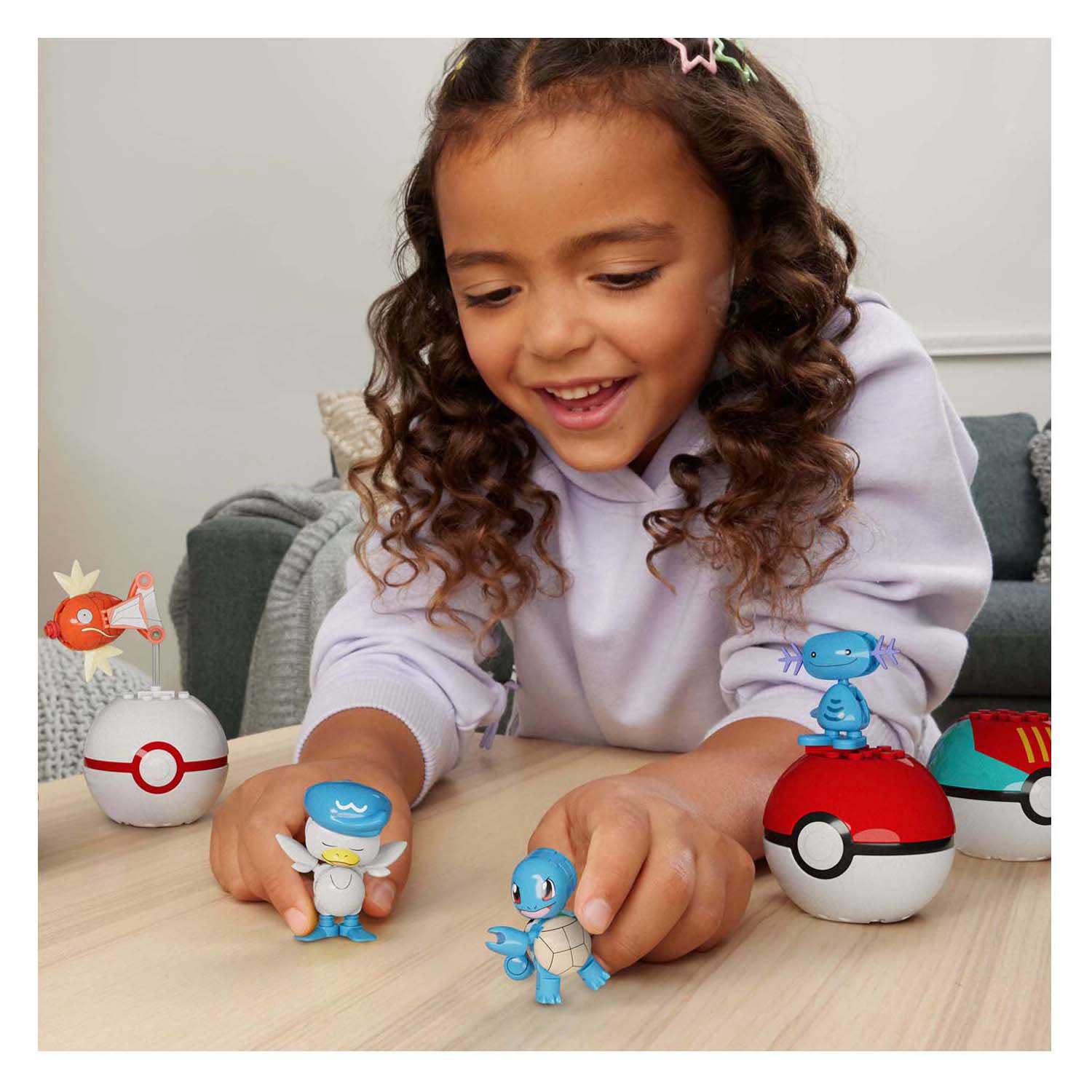 Mega Bloks Mega Construct Pokémon-Bauset – Magikarp, Shellder und Quaxly