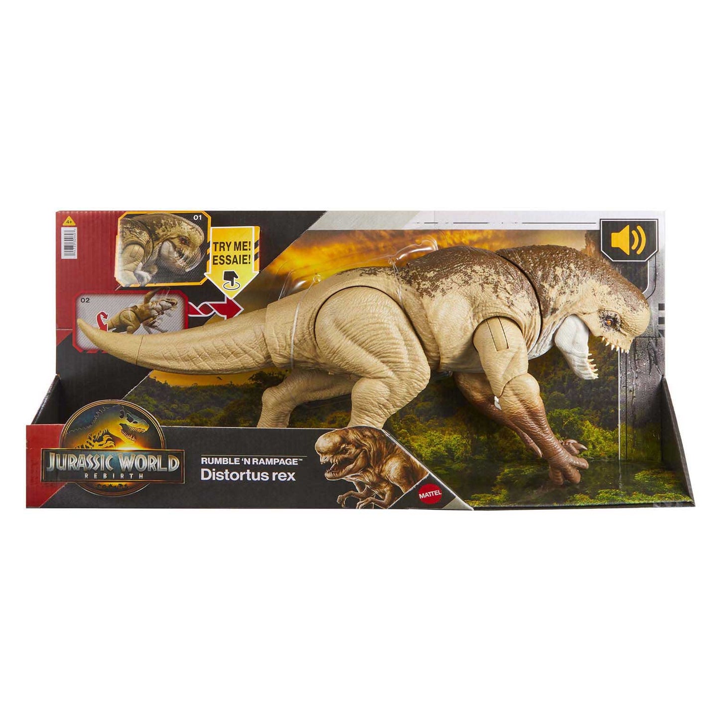 Mattel Jurassic World Rebirth – Villainous Dino – Distortus Rex