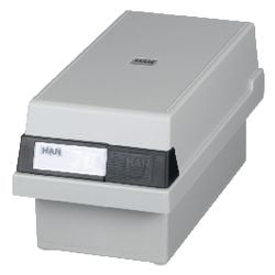 Abi-Karteikarte aus Metall, A7, 13,3 x 25 x 12,1 cm, hellgrau