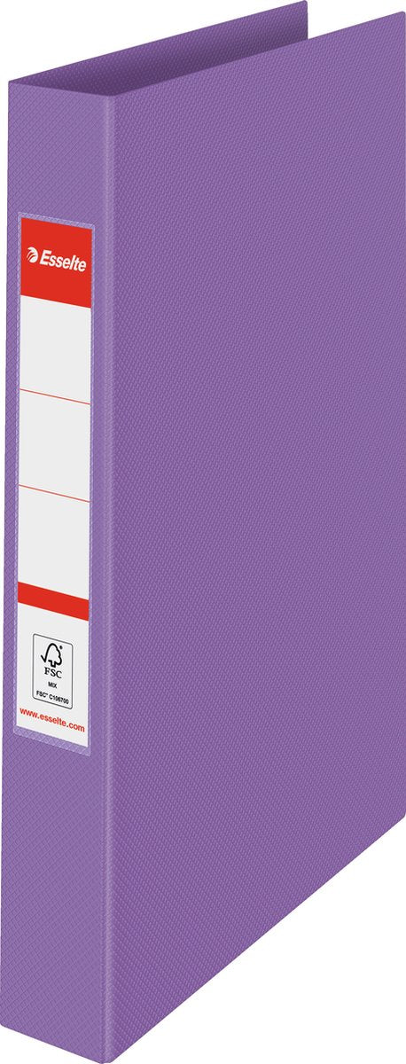 Esselte Colour'breeze 2-Ring-A4-Ringbinder für 190 Blatt – Rückenbreite 42 mm – Lavendel