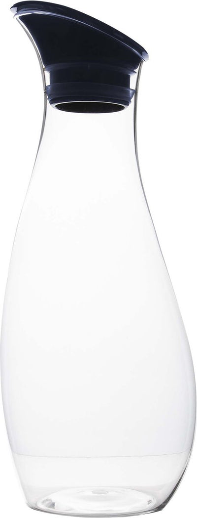 Gimex - Karaffe - mit Deckel - 1 Liter - Marineblau
