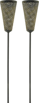 Luxform – 2x Solar-Gartenfackel – Leeds – LED – angetrieben durch Solarenergie – Set mit 2 Stück