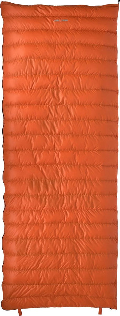 Superkompakte Outdoor-Decke von Lowland – 210 x 80 cm – 590 g +8 °C