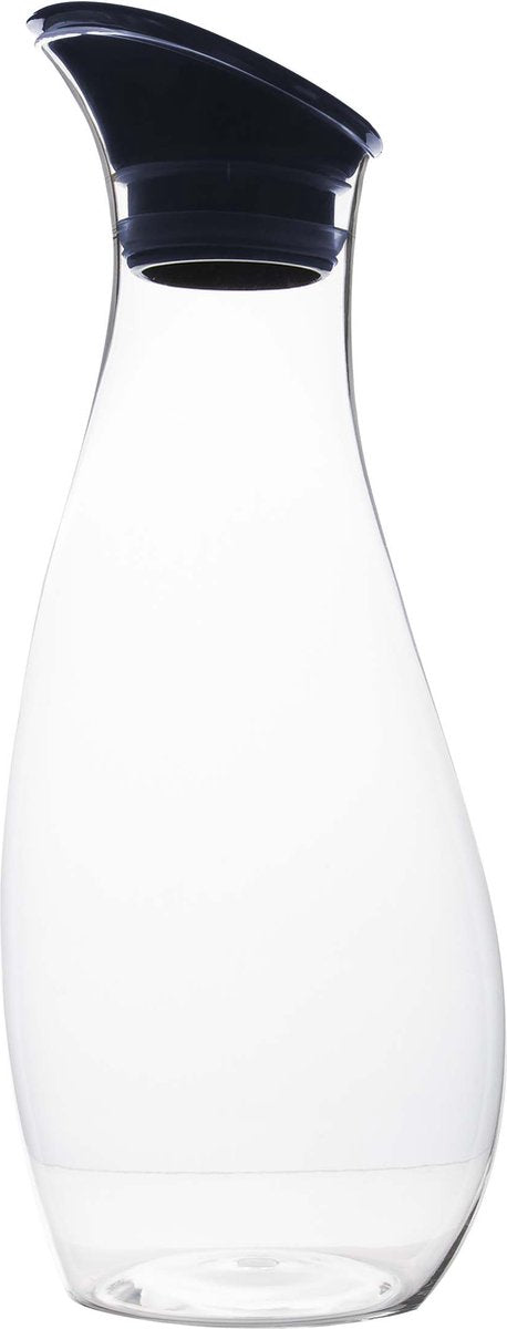 Gimex - Karaffe - mit Deckel - 1 Liter - Marineblau