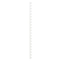 Binderücken GBC Kunststoff A4 10 mm weiß Kapazität 65 Blatt