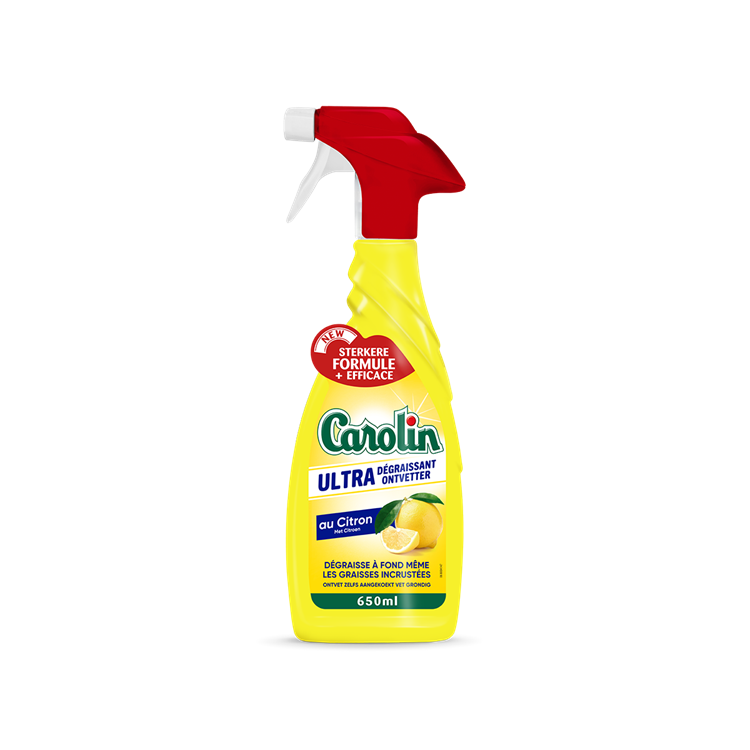 Carolin 1053965 - Entfetterspray Zitrone 650 ml | 6 Stück