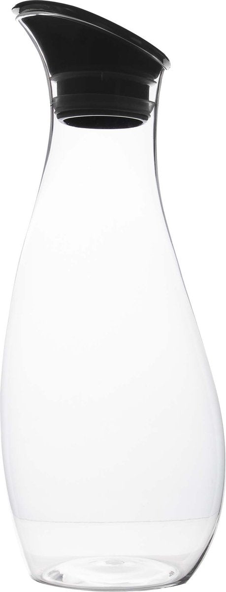 Gimex - Karaffe - mit Deckel - 1 Liter - Schwarz