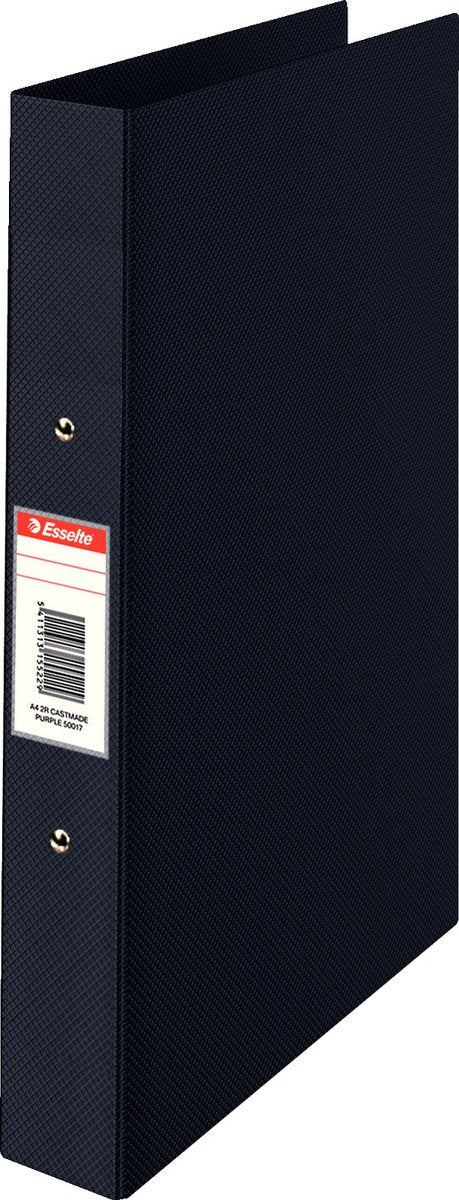 Esselte Standard-Ringbinder A4 – 2-Ring mit einer Rückenbreite von 48 mm – Schwarz
