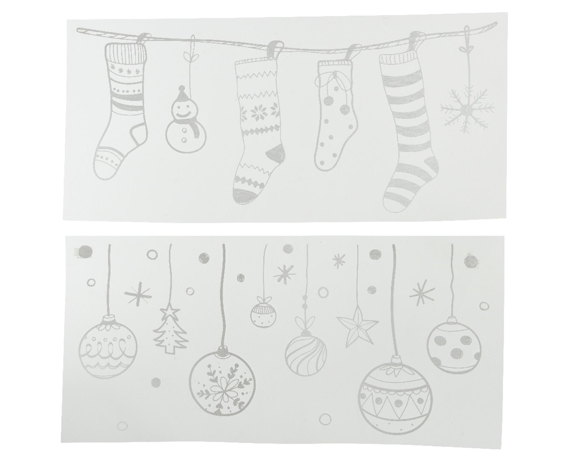 Decoris Fensterdekorationsaufkleber Weihnachtsstimmung