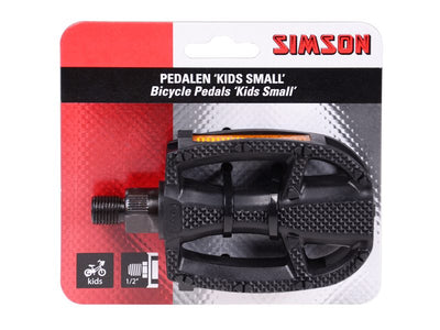 Pedale Kids Small 1 2 Zoll Reflexion schwarz pro Satz