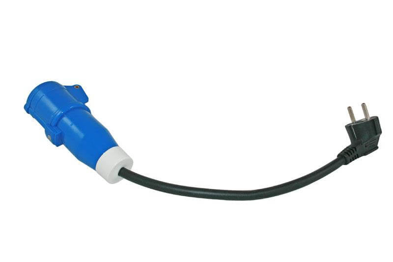 Adapterkabel Französischer Stecker auf CEE-Kontrastecker