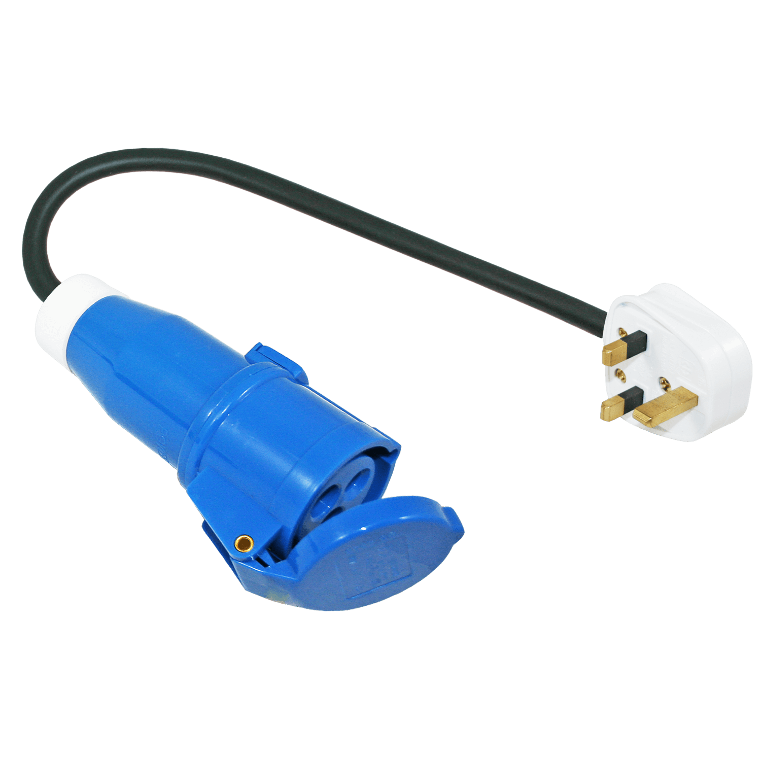 Adapterkabel von englischem Stecker auf CEE-Kontrastecker - ohne Verkaufsverpackung