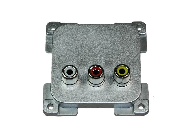 C-Line Video- und Audio-Buchse silber - verpackt