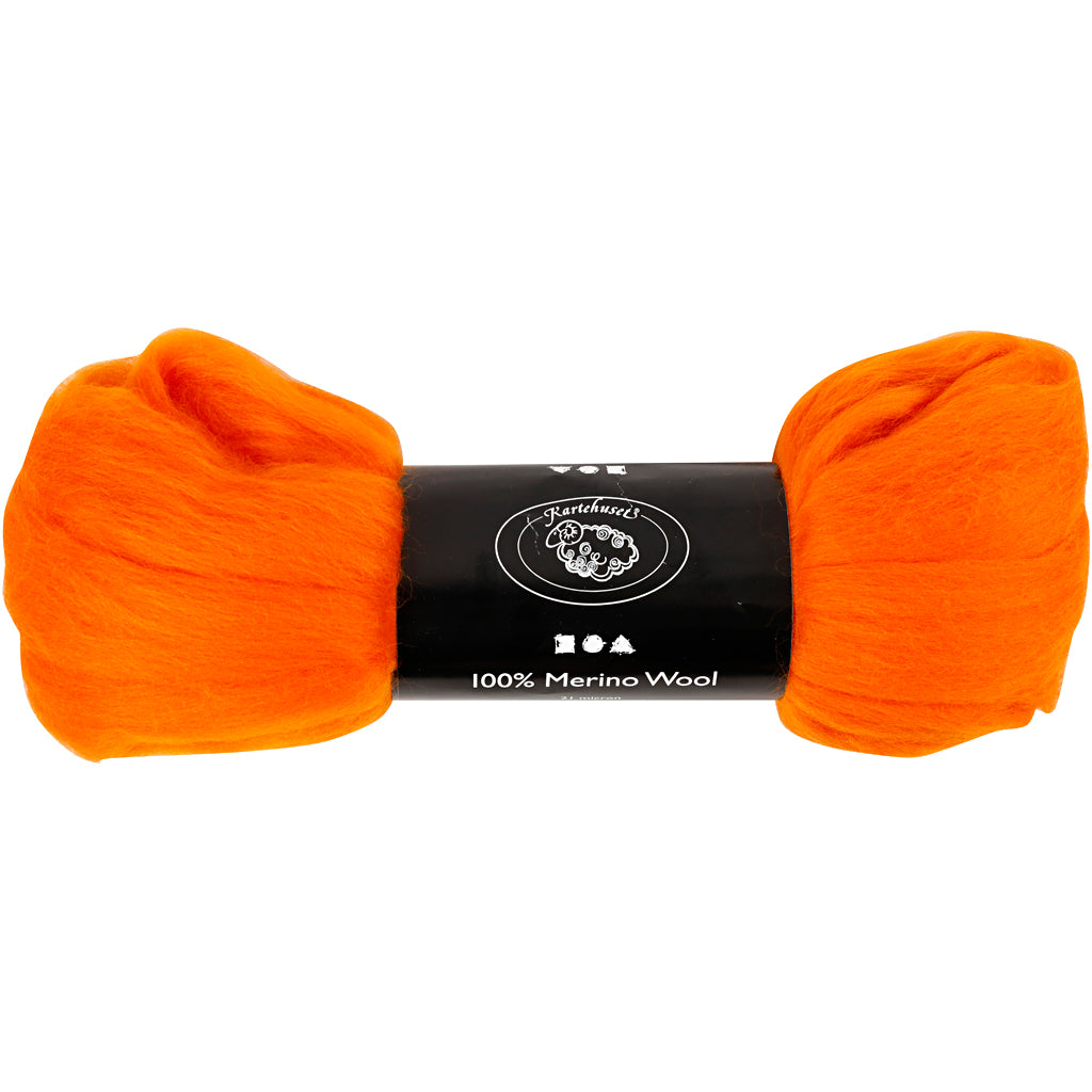 Creativ Company Merinowolle, Stärke 21 my, orange, 100 gr 1 Box