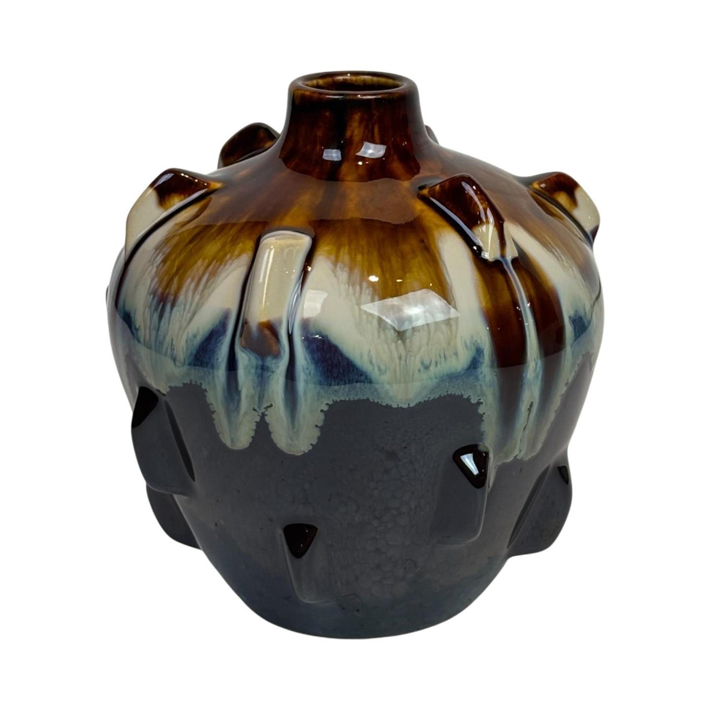 Mansion-Atmosphäre-Vase, Earl Brown, 13,2 x 12,4 x 13,5 cm