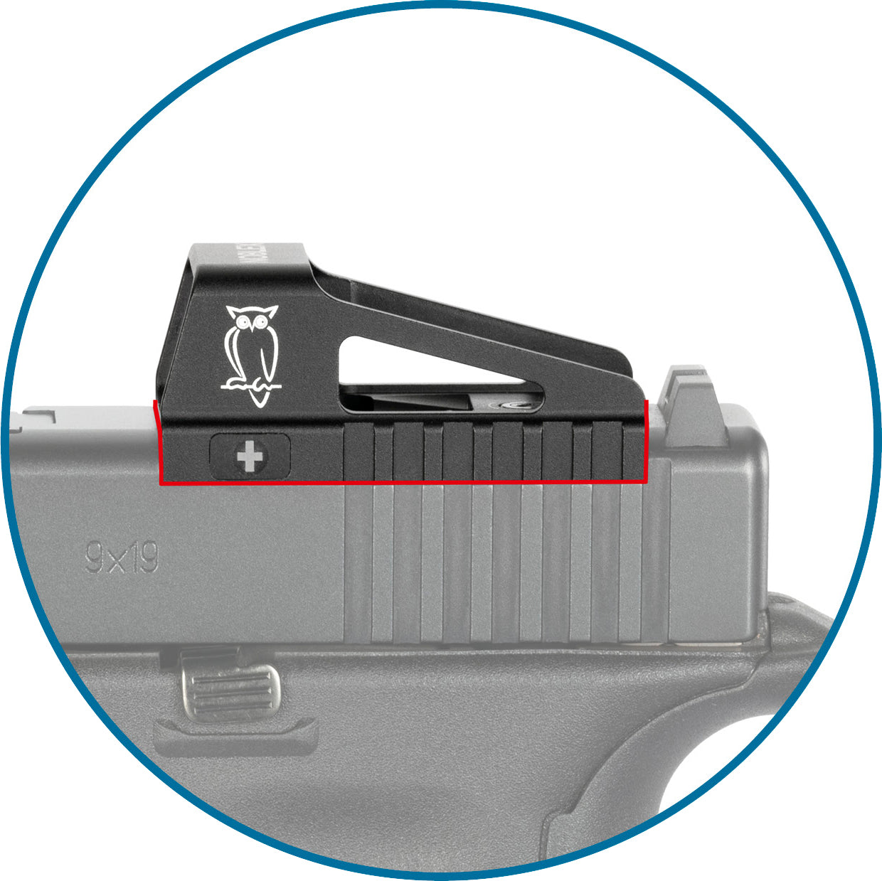 Noblex E-Optics Noblex Red Dot NS 1x23 OS für Glock-Mos (4,0 MOA)