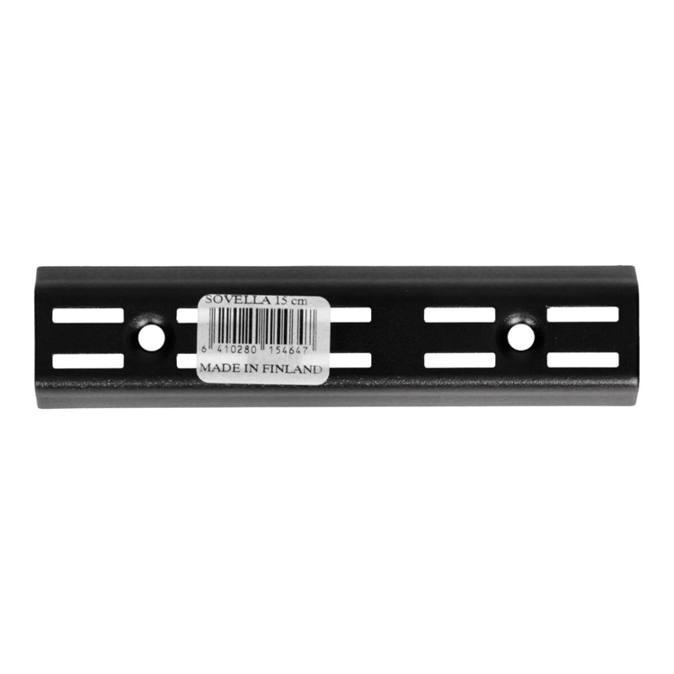 Sovella 1013146 - Wandschiene schwarz 15cm | 10 Stück