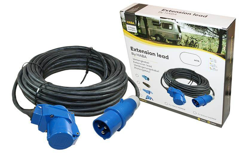 Ngk verleabel 20 Meter Neopren 3x 1,5 mm² - CEE-Stecker und rechtwinklige Kupplung - im Karton