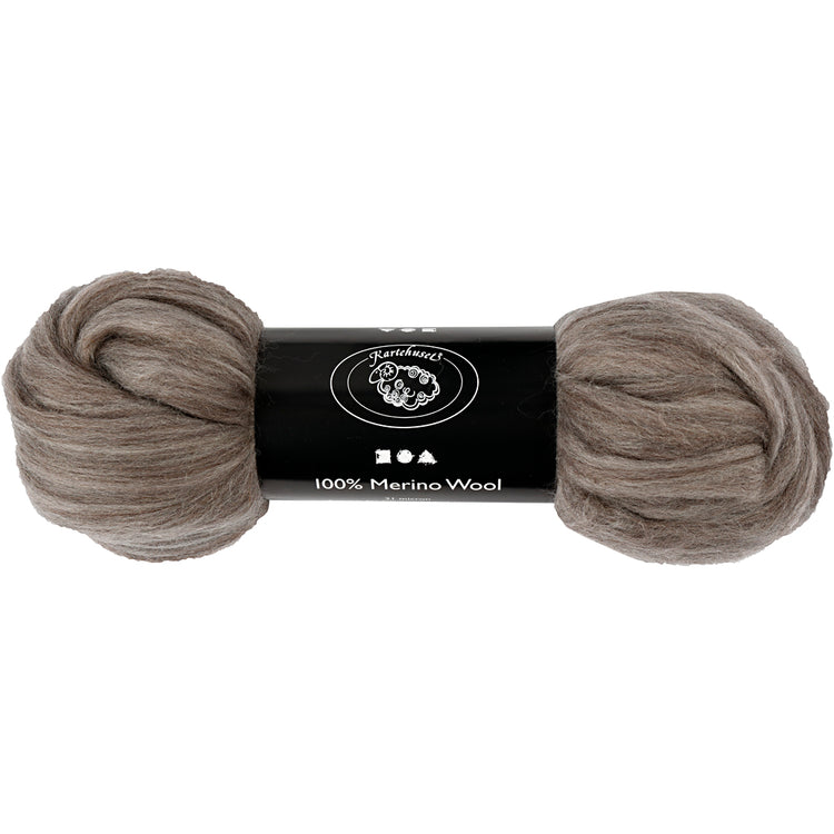 Creativ Company Merinowolle, Stärke 21 my, naturgrau, 100 gr 1 Box