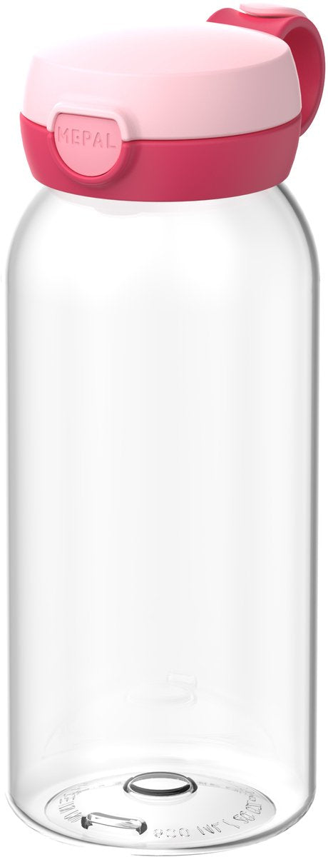 Mepal Trinkflasche mit Klappverschluss Campus – 600 ml – Wasserflasche Kinder – auslaufsicher – hygienischer Deckel – cooles Pink