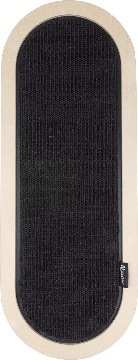 District 70 Space Sisal-Kratzbrett für die Wand – Schwarz – 74 x 28 cm