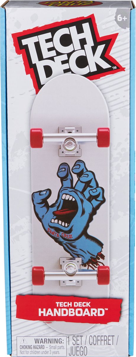 Tech Deck – Santa Cruz Handboard, authentisches Mini-Skateboard – nur für den Handgebrauch