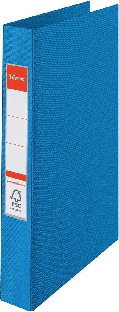 Esselte Vivida 4-Ring-Ringbinder für 190 A4-Blätter – Rückenbreite 42 mm – Blau