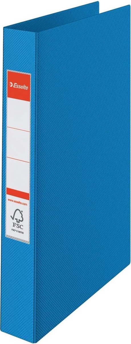 Esselte Vivida 4-Ring-Ringbinder für 190 A4-Blätter – Rückenbreite 42 mm – Blau