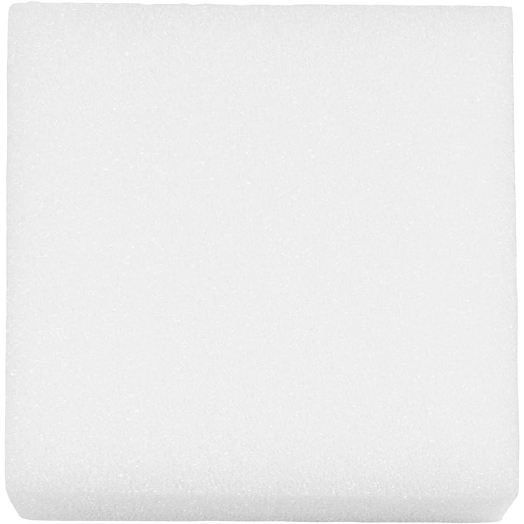 Creativ Company Schaumstoffblock zum Nadelfilzen, Größe 20x20 cm, Stärke 4,5 cm, weiß, 1 Stück