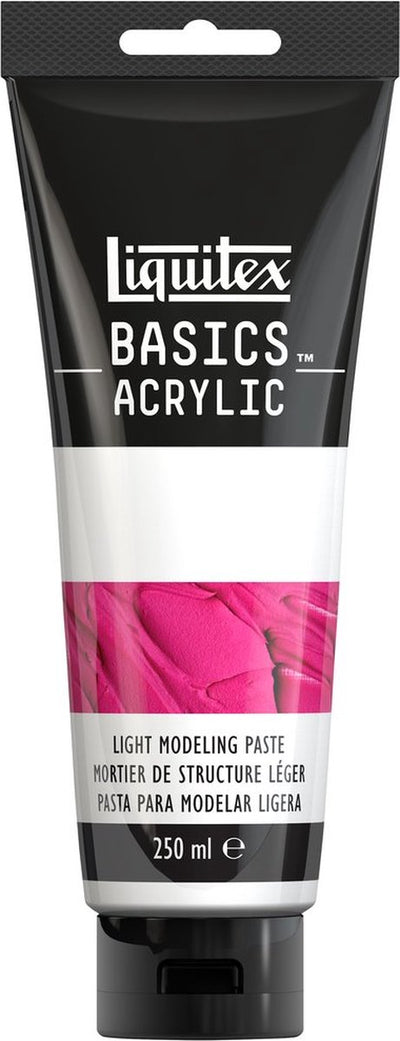 Liquitex 8870308 Basics leichte Modellierpaste Tube – leichte Acryl-Strukturpaste, matt, rissfrei mischbar – leichte Modellierpaste
