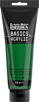 Liquitex 88700239 Basics Acrylfarbe Hooker's Green Farbton permanent – ​​250 ml | Künstler-Acrylfarbe | mittlere Viskosität | lichtechte Farbe zum Bemalen von Leinwand