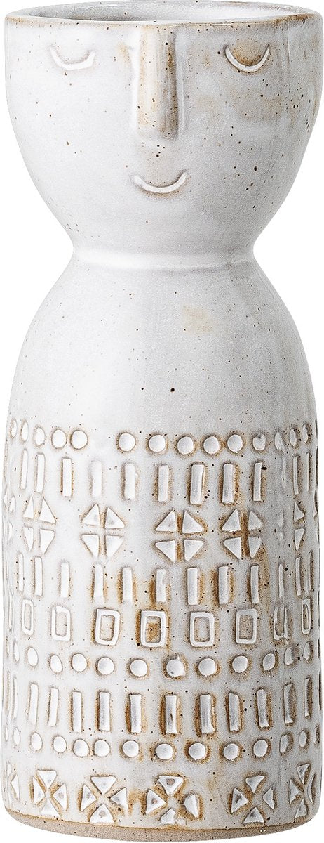 Bloomingville - Embla-Vase - Weiß - Steingut