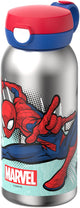 Mepal Isolierflasche mit Klappdeckel Campus – 500 ml – Trinkflasche Edelstahl – auslaufsicher – hygienischer Deckel – Spiderman