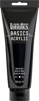 Liquitex 88700222 Basics Acrylfarbe Marsschwarz – 250 ml | Künstler-Acrylfarbe | mittlere Viskosität | lichtechte Farbe zum Bemalen von Leinwand