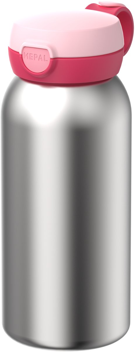 Mepal Isolierflasche mit Klappdeckel Campus – 500 ml – Trinkflasche Edelstahl – auslaufsicher – hygienischer Deckel – cooles Pink