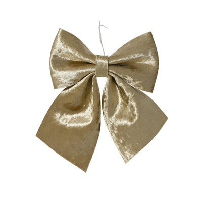 Decoris Schleife gold 2er Set 12x13cm