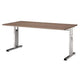Schreibtisch gerade höhenverstellbar 4-Fuß Walnuss 1600x800x680-760mm