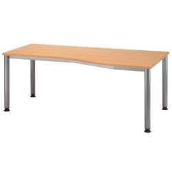 Bach Schreibtischhammer HS18 6 A braun 1800 mm x 1000 mm x 760 mm
