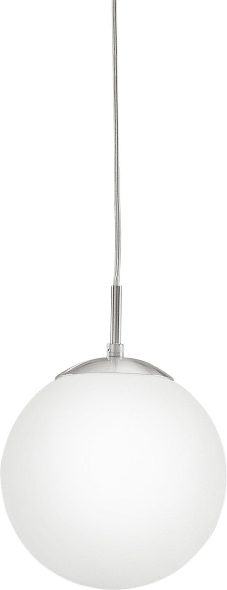 Eglo rondo - Hängelampe - 1 Licht - ø200mm. - Nickel-matt - Weiß