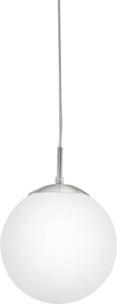Eglo rondo - Hängelampe - 1 Licht - ø200mm. - Nickel-matt - Weiß