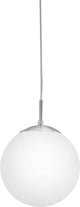 Eglo rondo - Hängelampe - 1 Licht - ø200mm. - Nickel-matt - Weiß