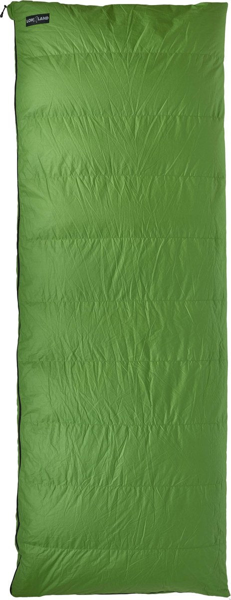 Lowland Outdoor-Daunenschlafsack Begleiter Sommer – Deckenmodell – 210 x 80 cm – grün