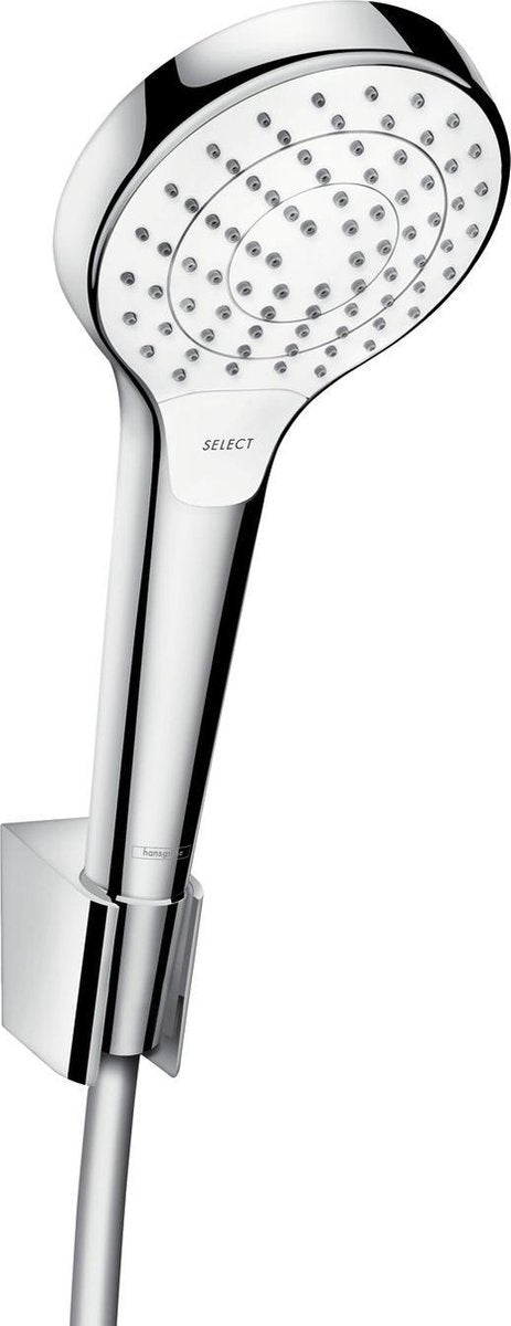 Hansgrohe Croma Select S Vario Portier-Badewannenset – 125 cm Schlauch – Chromweiß