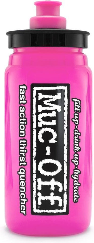 Muc-Off Muc Off, Schmier-Pflegemittel, Elite Custom Fly Wasserflasche 550 ml (neu), einzeln, Farbe: Pink