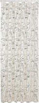 Sealskin mind – Duschvorhang 180 x 200 cm – Peva – Schwarz und Weiß