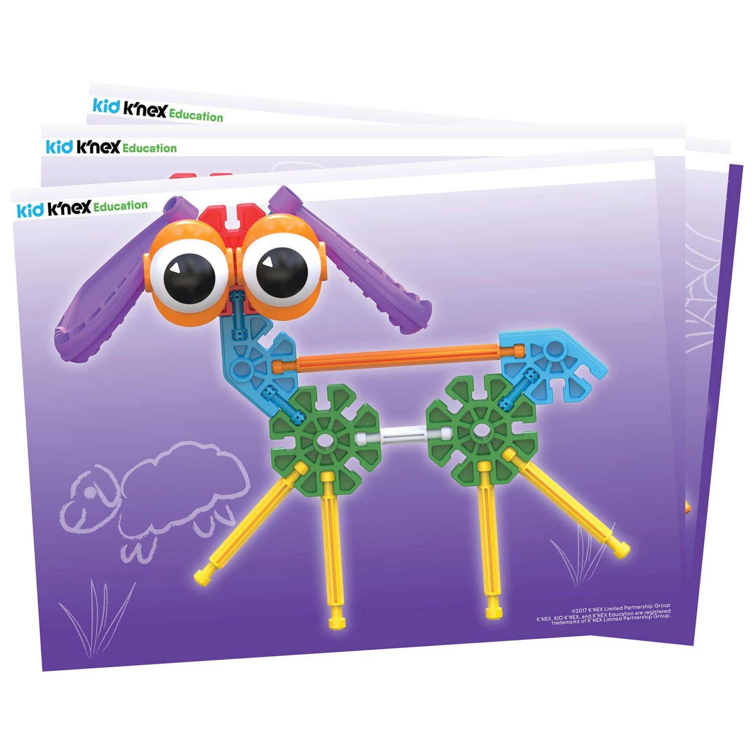 K'nex Kid K'Nex -Gruppe in Speicherbox, 131DLG.