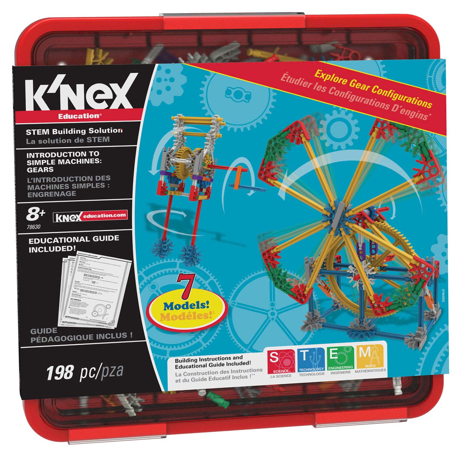 K'nex bouwset Intro zu einfachen Maschinen Gears, 198dlg.