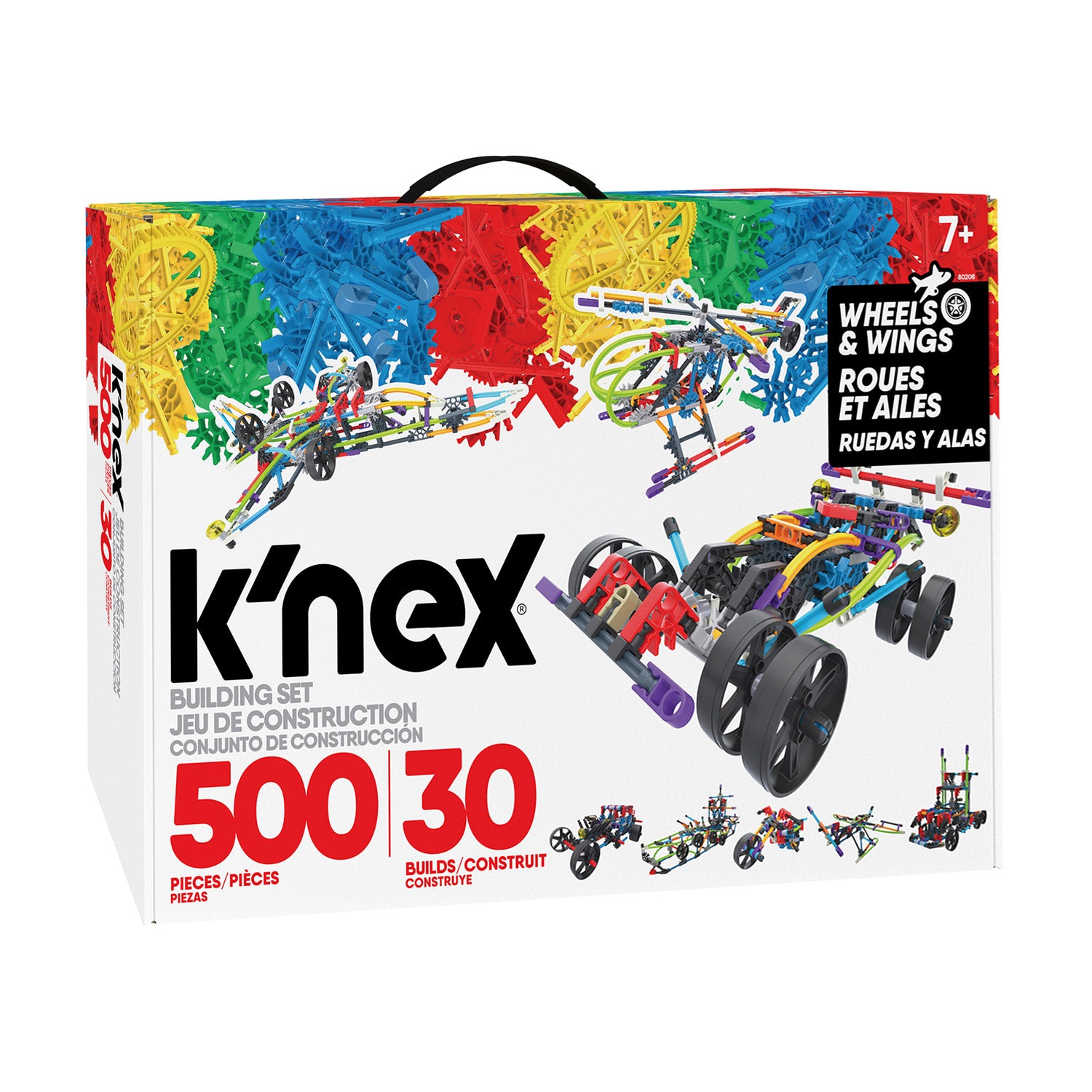 K'nex Bouwset -Räder 30 Modelle, 500DLG.